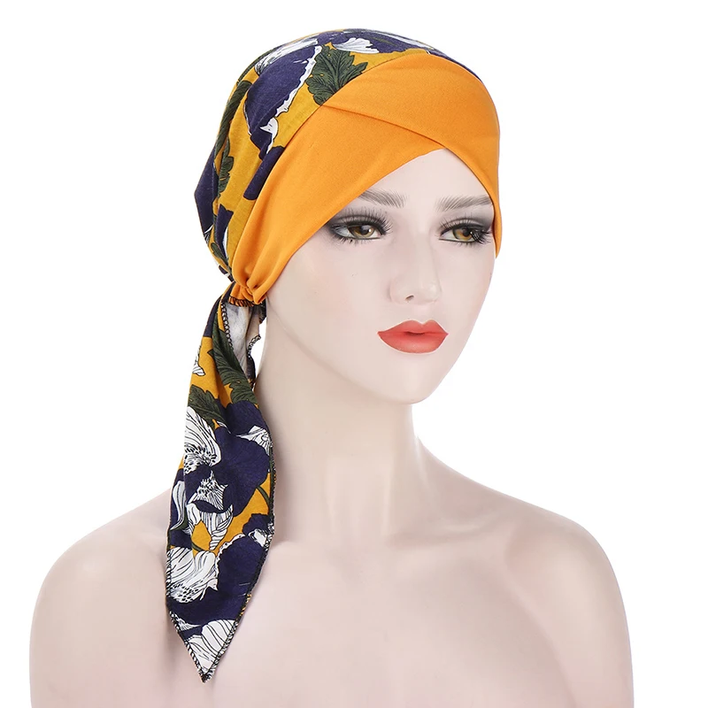 Bohe Print Muslim Turban Women Headscarf Stretch Turban Bandanas Hair Accessories Head Wrap Cancer Bonnet Cap Curved Tail Cap
Bohe Print Muslim Turban Women Headscarf Stretch Turban Bandanas Hair Accessories Head Wrap Cancer Bonnet Cap Curved Tail Cap