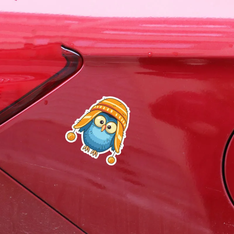 Wearing Cute Velvet Hat Owl Sticker High Quality Cover Scratch Graphic Car Sticker PVC Motorcycle Decal Car Sticker, 13cm X 14cm
Wearing Cute Velvet Hat Owl Sticker High Quality Cover Scratch Graphic Car Sticker PVC Motorcycle Decal Car Sticker, 13cm X 14cm