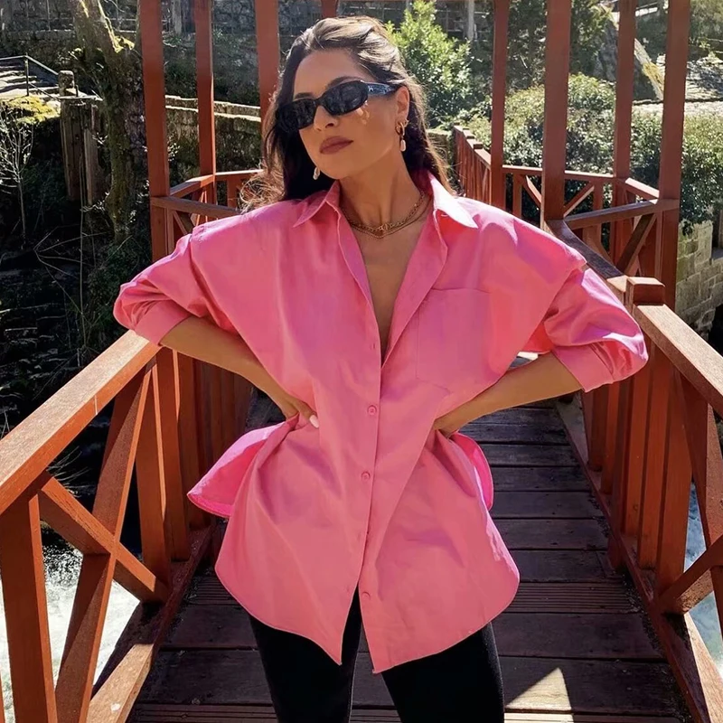 ZXQJ Vintage Women Oversize Pink Shirts 2021 Summer Fashion Ladies Long Sleeve Shirt Loose Girls Soft Cotton Chic Tops Stylish
ZXQJ Vintage Women Oversize Pink Shirts 2021 Summer Fashion Ladies Long Sleeve Shirt Loose Girls Soft Cotton Chic Tops Stylish