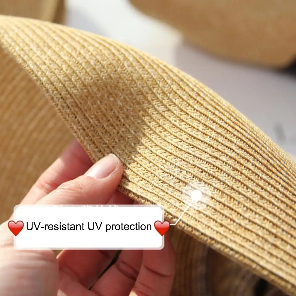 Women Summer Beach Straw Hats With Bowknot UV UPF50 Sunscreen Foldable Protective Panama Fedora Travel Lady Cap
Women Summer Beach Straw Hats With Bowknot UV UPF50 Sunscreen Foldable Protective Panama Fedora Travel Lady Cap