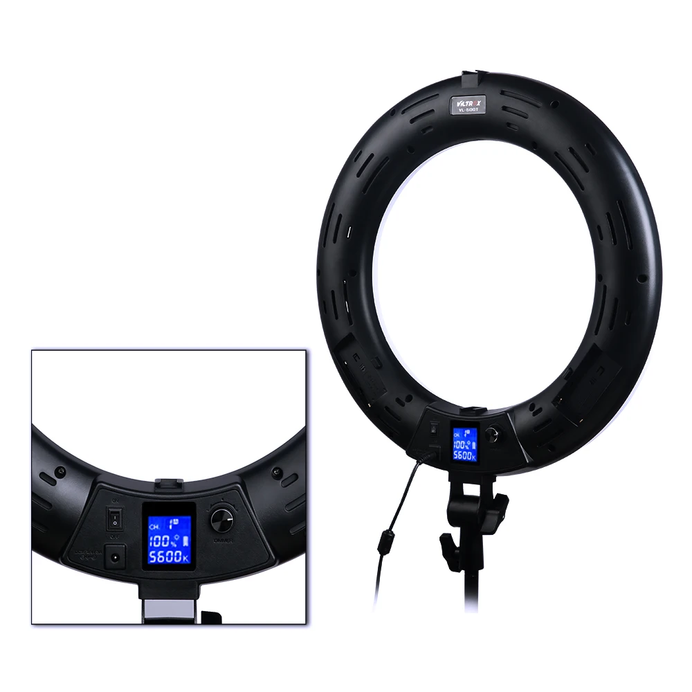 Кольцевое LED-освещение Viltrox VL-600T двухцветсветодиодный с пультом дистанционного