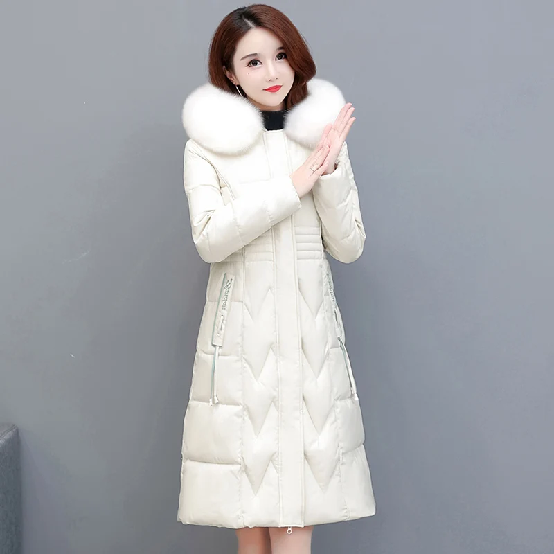 Women's X-Long Winter Women Coat Big Pocket Hooded Windproof Down Cotton Coat With Fur Collar Oversized Cotton Padded Clothing
Women's X-Long Winter Women Coat Big Pocket Hooded Windproof Down Cotton Coat With Fur Collar Oversized Cotton Padded Clothing