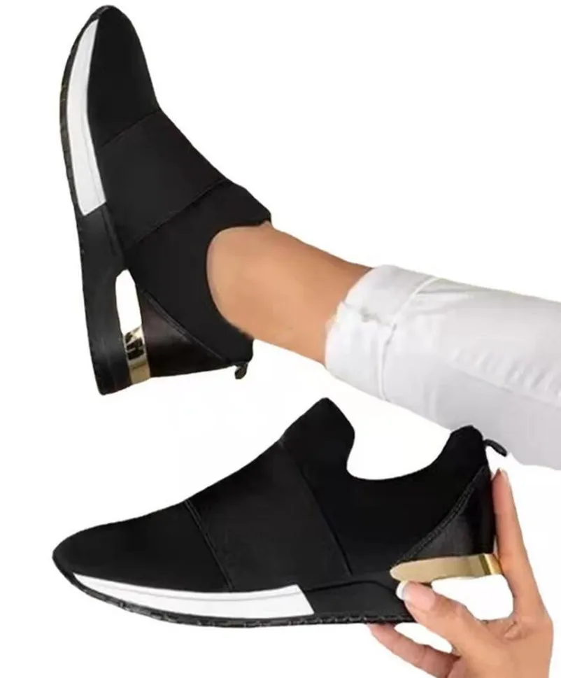 Кроссовки женские спортивные без шнуровки, Повседневная дышащая обувь на платформе, на резинке, Вулканизированная подошва, лето-осень
Кроссовки женские спортивные без шнуровки, Повседневная дышащая обувь на платформе, на резинке, Вулканизированная подошва, лето-осень