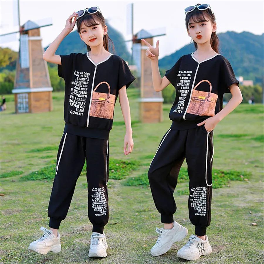 Summer Girls Clothes Kids T Shirt + Pants Sports Suits Children Clothing Sets School Girl Casual Tracksuit Outwear 10 12 14Yrs
Summer Girls Clothes Kids T Shirt + Pants Sports Suits Children Clothing Sets School Girl Casual Tracksuit Outwear 10 12 14Yrs