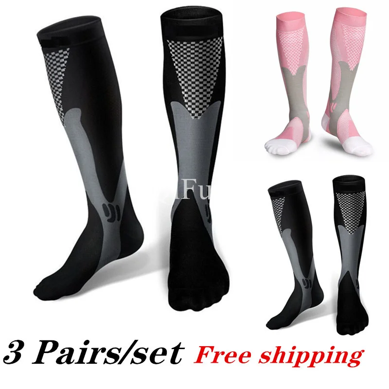 3 PAIRS/SET Calcetines Compression Stockings Athletic Men Women Varicose Veins Graduated Nursing Socks Running Compression Socks
3 PAIRS/SET Calcetines Compression Stockings Athletic Men Women Varicose Veins Graduated Nursing Socks Running Compression Socks