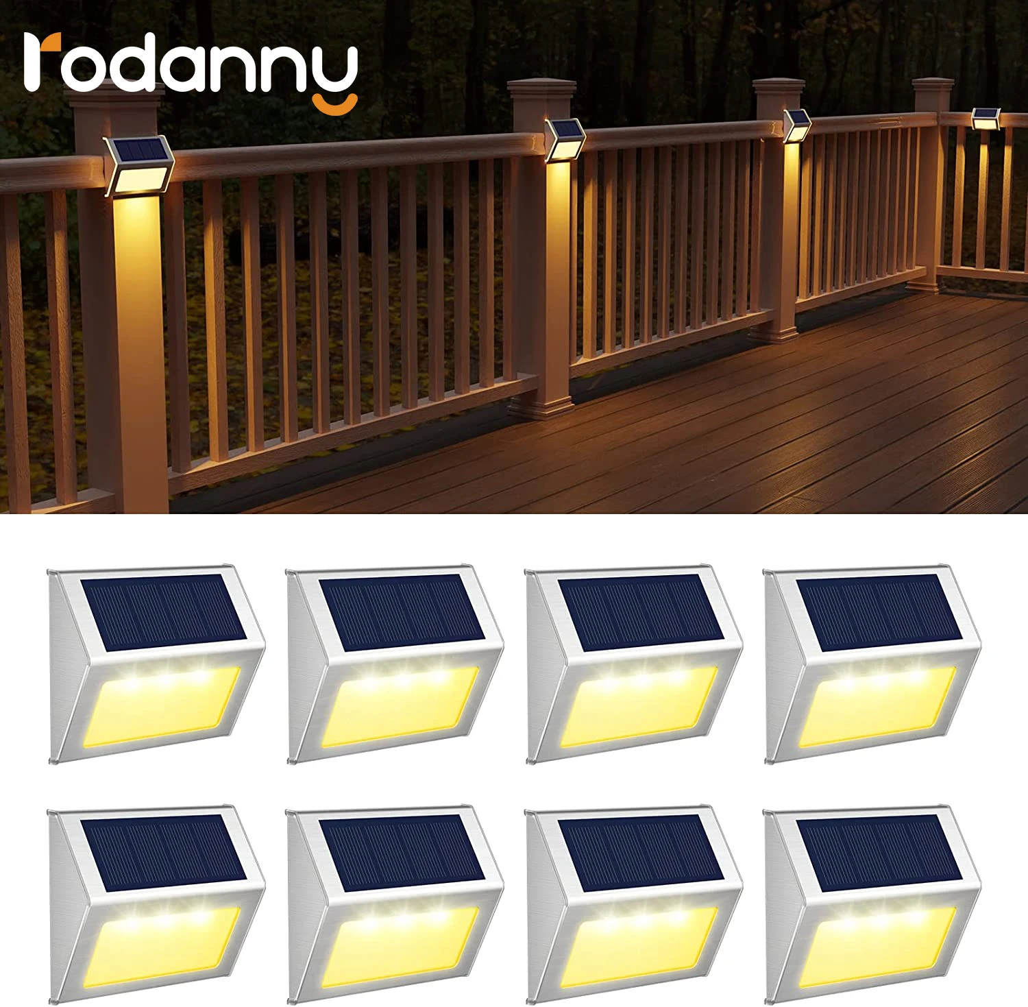 Rodanny Outdoor Stainless Steel Solar Lights Balcony Garden Fence Solar Roof Lights LED Waterproof Light
Rodanny Outdoor Stainless Steel Solar Lights Balcony Garden Fence Solar Roof Lights LED Waterproof Light