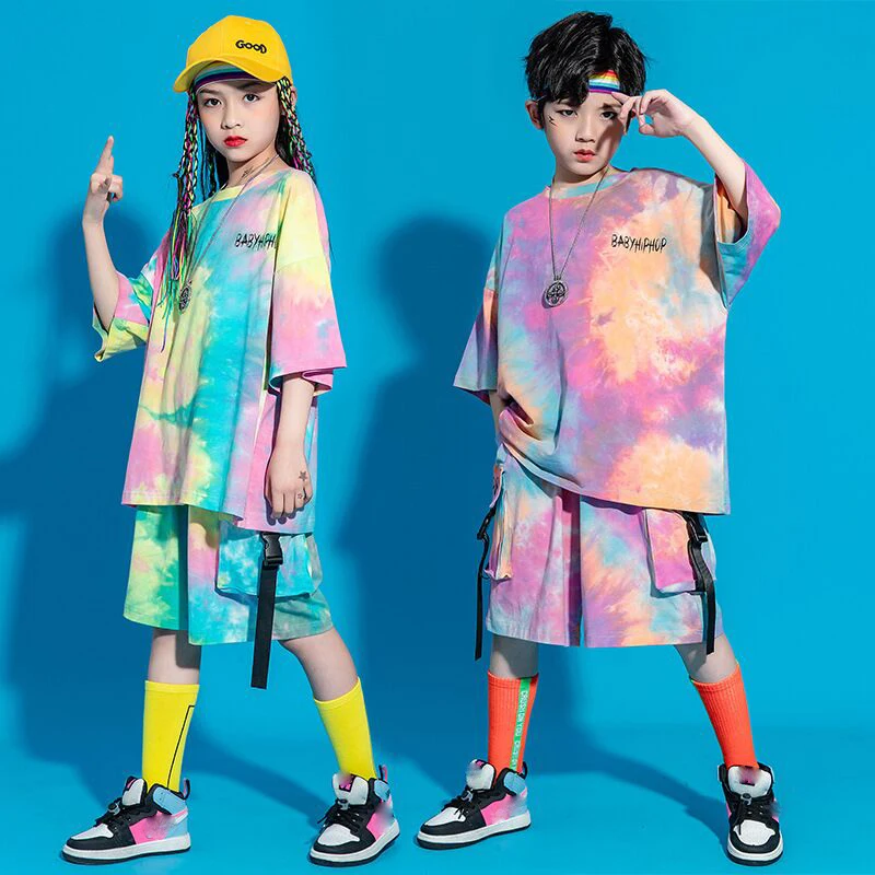 June 1 Children Hip-hop Suit Boys Summer Tie-dye Hip-hop Performance Tide Dress Girl Jazz Dance Dress Children's Runway Show
June 1 Children Hip-hop Suit Boys Summer Tie-dye Hip-hop Performance Tide Dress Girl Jazz Dance Dress Children's Runway Show