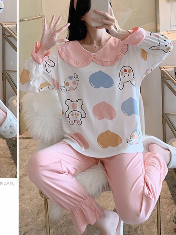 2021 spring and autumn two-piece pink rabbit home service long-sleeved trousers pajamas women's comfortable cotton home service
2021 spring and autumn two-piece pink rabbit home service long-sleeved trousers pajamas women's comfortable cotton home service