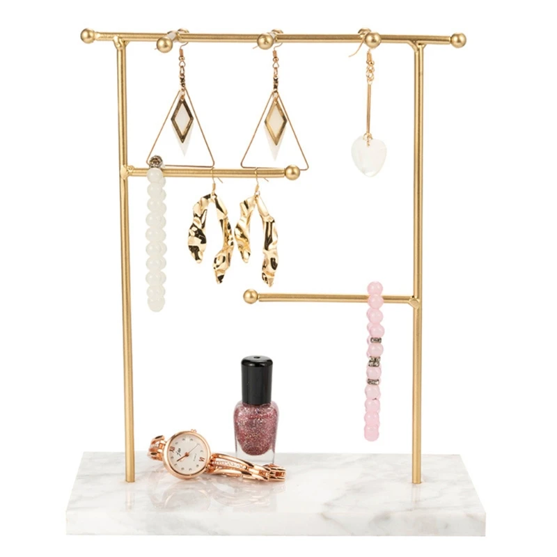 Jewelry Pendant Display Storage Rack Marble Base Earring Necklace Chain Holder R2LE
Jewelry Pendant Display Storage Rack Marble Base Earring Necklace Chain Holder R2LE