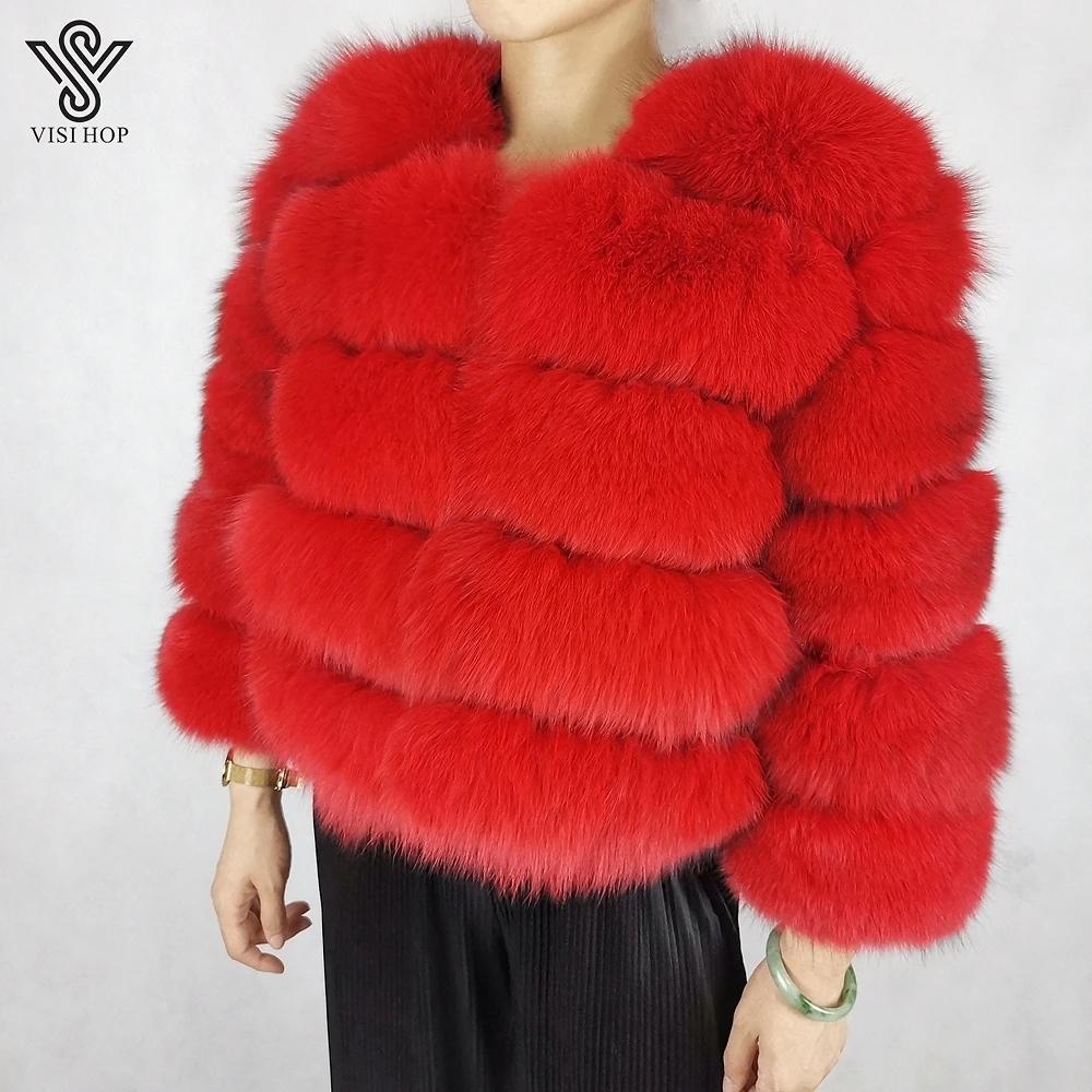 2021 High Quality Luxury Coats Real Fox Fur 5 Rows Coat Outwear Thick Warm Winter Fashion Natural fur Crop Jacket VS4002
2021 High Quality Luxury Coats Real Fox Fur 5 Rows Coat Outwear Thick Warm Winter Fashion Natural fur Crop Jacket VS4002