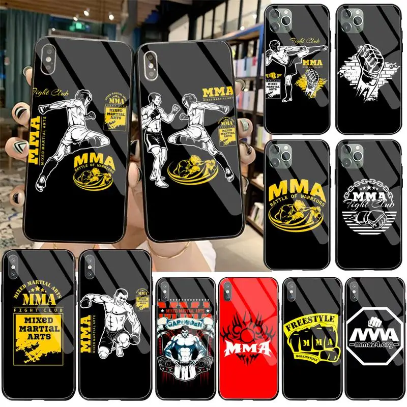 YJZFDYRM Design The Mma Logo Black TPU Soft Phone Case Tempered Glass For iPhone 11 Pro XR XS MAX 8 X 7 6S 6 Plus SE 2020 case
YJZFDYRM Design The Mma Logo Black TPU Soft Phone Case Tempered Glass For iPhone 11 Pro XR XS MAX 8 X 7 6S 6 Plus SE 2020 case