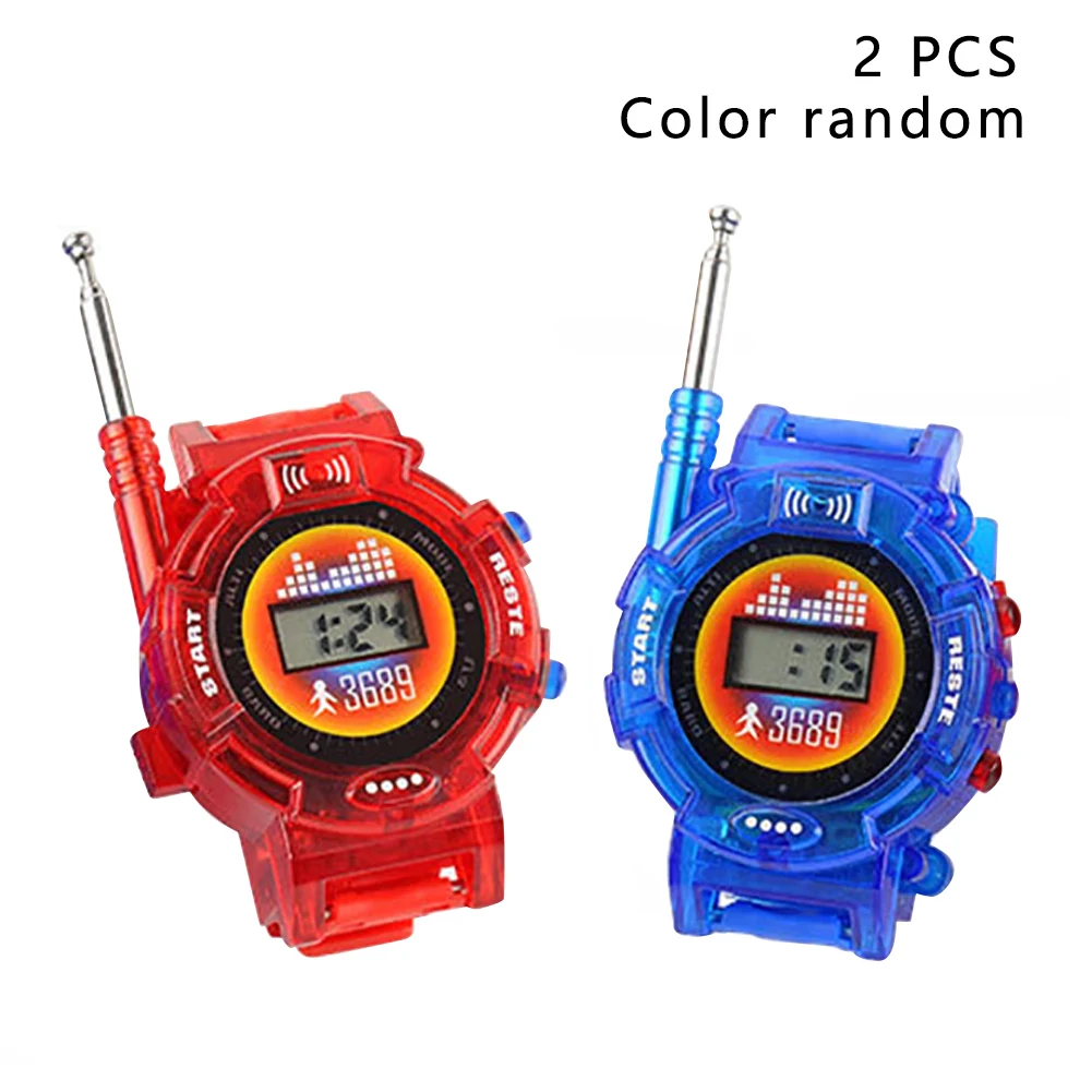 2pcs Random Color Wrist Watch Durable Outdoor Children Long Range Portable Walkie Talkie Intercom Smart Kids Toy Interactive
2pcs Random Color Wrist Watch Durable Outdoor Children Long Range Portable Walkie Talkie Intercom Smart Kids Toy Interactive