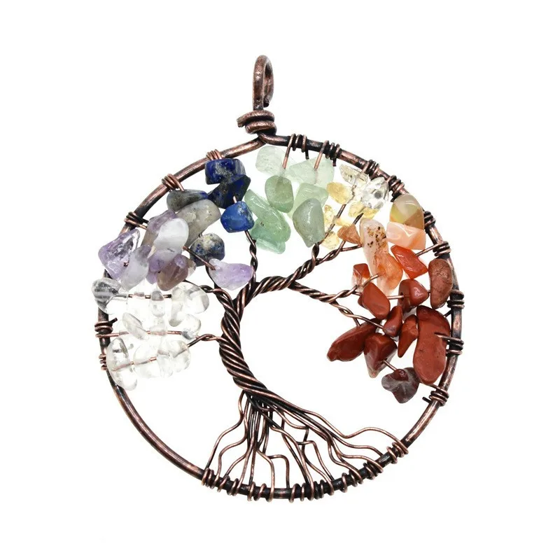 7 Chakra Tree of Life Crystal Stone Tree of Wisdom Handmade Ancient Copper Tree of Life Home Car Snake Bone Chain Decor Necklace
7 Chakra Tree of Life Crystal Stone Tree of Wisdom Handmade Ancient Copper Tree of Life Home Car Snake Bone Chain Decor Necklace