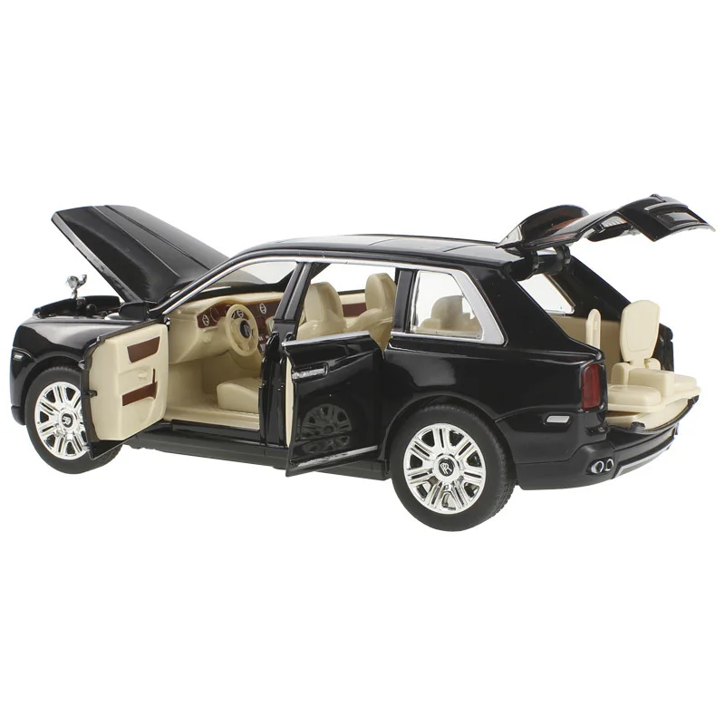 Car to 1/24 large Rolls simulation SUV Cullinan alloy re-force car children's model toys
Car to 1/24 large Rolls simulation SUV Cullinan alloy re-force car children's model toys