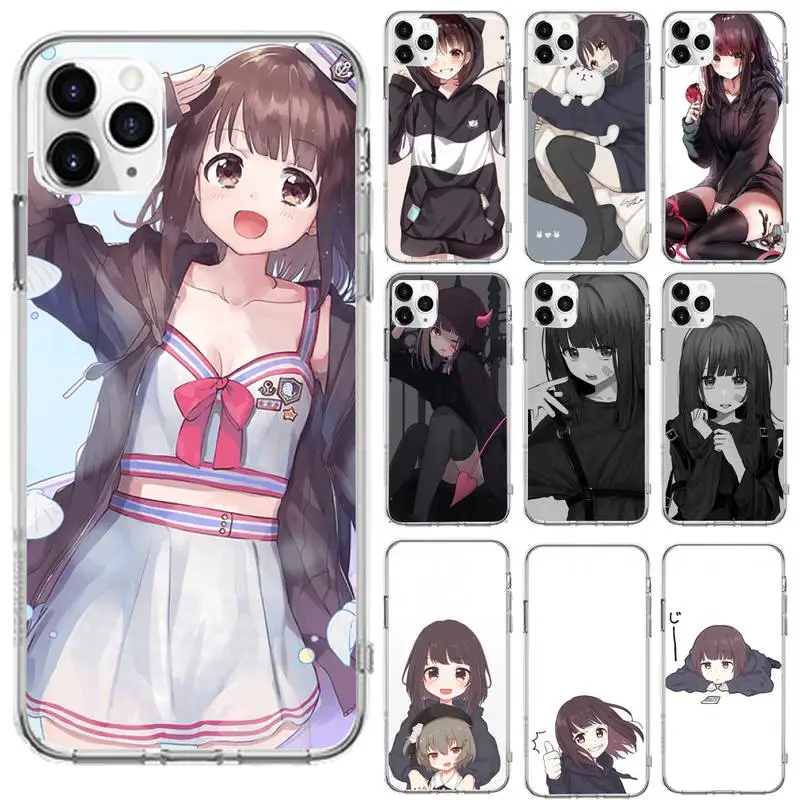 Girl anime cute Menhera chan Phone Case Transparent for iPhone 6 7 8 11 12 s mini pro X XS XR MAX Plus se cover funda shell
Girl anime cute Menhera chan Phone Case Transparent for iPhone 6 7 8 11 12 s mini pro X XS XR MAX Plus se cover funda shell