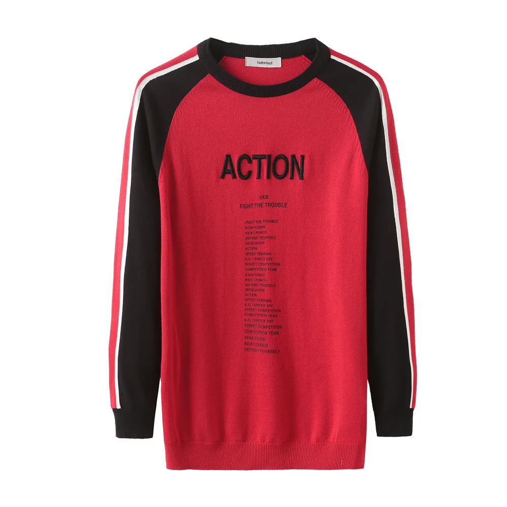 Mark Fairwhale Autumn Fashion Men Sweaters Casual O-neck Stripe Long Sleeve Embroidered Loose Pullover Top Men 718304022005
Mark Fairwhale Autumn Fashion Men Sweaters Casual O-neck Stripe Long Sleeve Embroidered Loose Pullover Top Men 718304022005