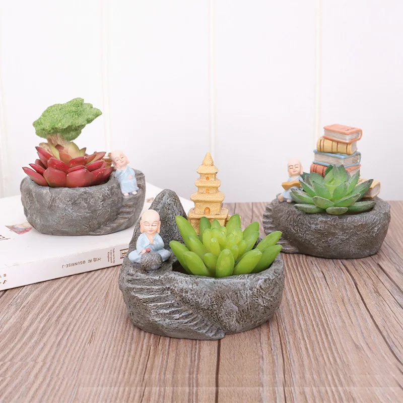 1Pcs Little Monk Flower Pots Succulent Plants Container Gardening Animal Planter Desktop Potted Ornament Office Home Decoration
1Pcs Little Monk Flower Pots Succulent Plants Container Gardening Animal Planter Desktop Potted Ornament Office Home Decoration