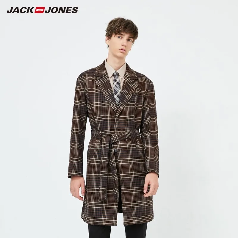 JackJones Men's New Arrival Business Casual Plaid Waist Belt Mid-length trench coat Jacket| 219321517
JackJones Men's New Arrival Business Casual Plaid Waist Belt Mid-length trench coat Jacket| 219321517