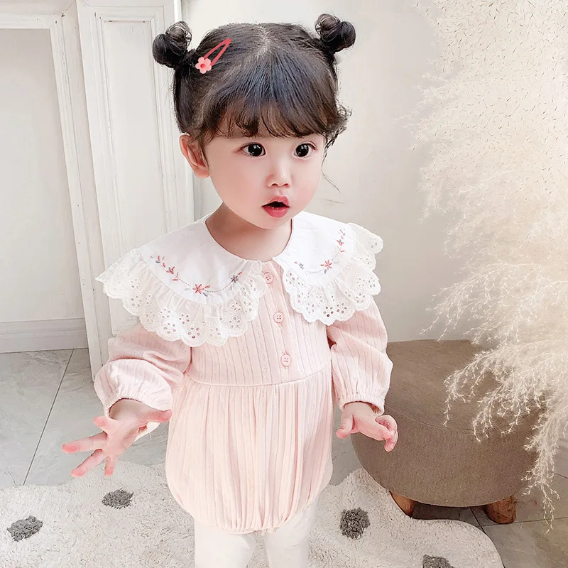 Kids Baby Girl Lace Rompers Bodysuit Pink White Long Sleeve Baby Jumpsuits Outfits Newborn Toddler Cotton Embroidery One Piece
Kids Baby Girl Lace Rompers Bodysuit Pink White Long Sleeve Baby Jumpsuits Outfits Newborn Toddler Cotton Embroidery One Piece