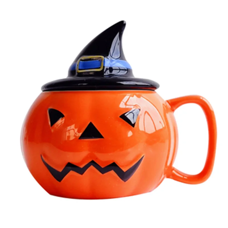New 300mL 3D Halloween Pumpkin Coffee Mug with Lid Personality Cartoon Pumpkin Shape Milk Oat Morning Ceramic Cup Gifts for Kids
New 300mL 3D Halloween Pumpkin Coffee Mug with Lid Personality Cartoon Pumpkin Shape Milk Oat Morning Ceramic Cup Gifts for Kids