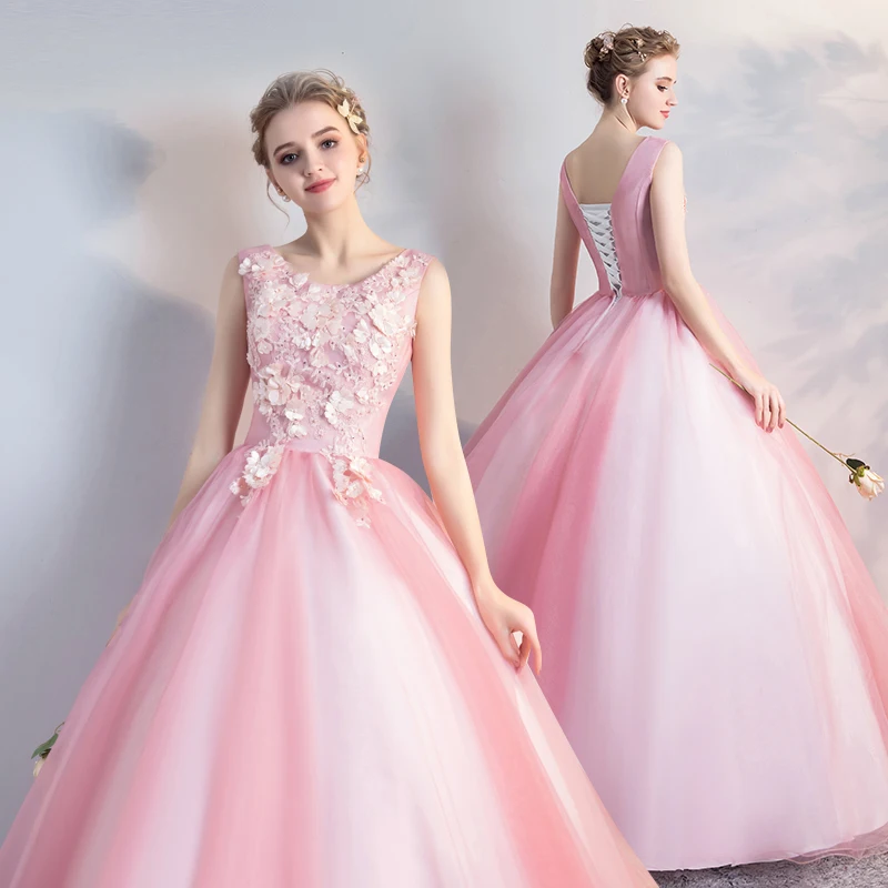 Ball Gown V-Neck Quinceanera Dresses Sleeveless 3D Flower Appliques Vestidos Vintage Party Prom Sweet 16 years Lace up back
Ball Gown V-Neck Quinceanera Dresses Sleeveless 3D Flower Appliques Vestidos Vintage Party Prom Sweet 16 years Lace up back