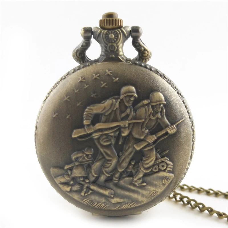 Personality Creative Antique Quartz Pocket Watch Men's Retro Bronze Pendant Clock Gift
Personality Creative Antique Quartz Pocket Watch Men's Retro Bronze Pendant Clock Gift