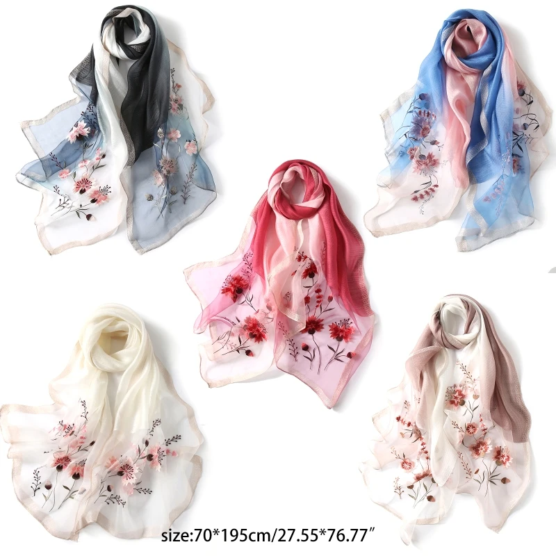 Flower Embroidered Women Shawls Wraps 2020 Lady Travel Spring Autumn Scarves Female Outdoor Casual Neck Warmer 5 Styles
Flower Embroidered Women Shawls Wraps 2020 Lady Travel Spring Autumn Scarves Female Outdoor Casual Neck Warmer 5 Styles
