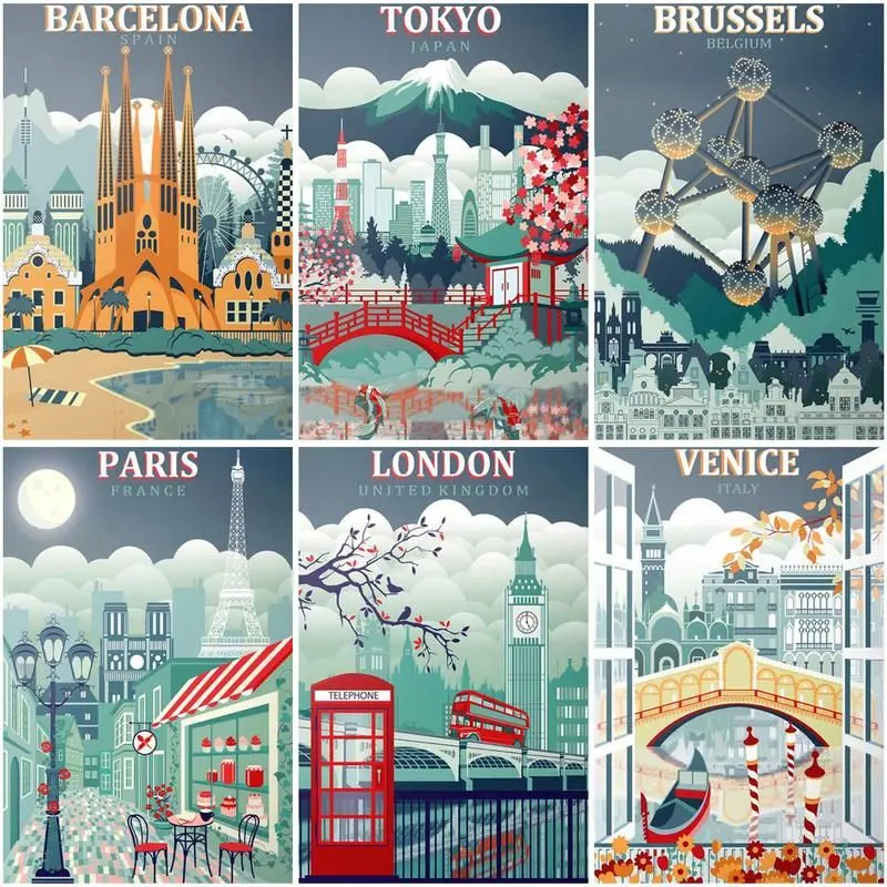 CHENISTORY 60x75 Frame Paint By Number City Poster Landscape Pictures Oil Painting By Numbers Drawing An Canvas Home Decoration
CHENISTORY 60x75 Frame Paint By Number City Poster Landscape Pictures Oil Painting By Numbers Drawing An Canvas Home Decoration