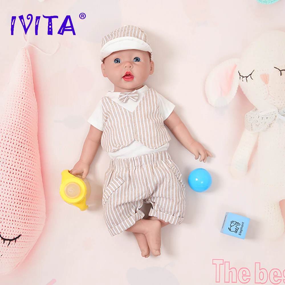 IVITA WB1515 50cm(20inch) 3960g Realistic Silicone Reborn Baby Dolls Lifelike Bebe Early Education Toy Simulated for Children | Игрушки и