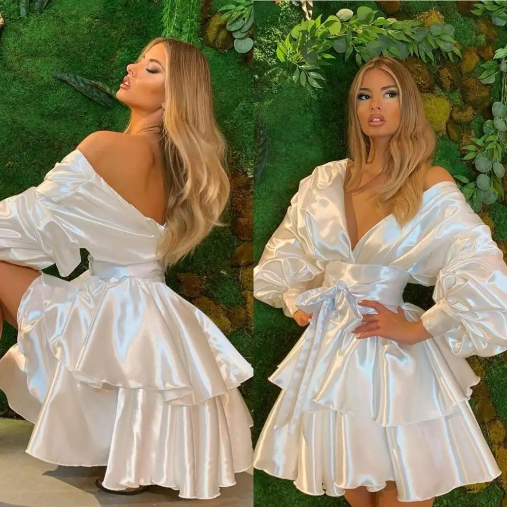 2020 модные короткие платья для выпускного вечера с поясом, юбка с оборками, праздвечерние чное платье знаменитости с длинными рукавами, Vestido ...
2020 модные короткие платья для выпускного вечера с поясом, юбка с оборками, праздвечерние чное платье знаменитости с длинными рукавами, Vestido ...