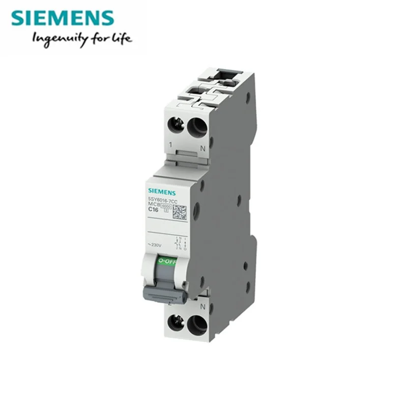 

Siemens Miniature circuit breakers 6000 A 5SY6 TYPE C 1P+N 2P 0.5A 1A 2A 3A 4A 6A 10A 16A 20A 25A 32A 40A 50A 63A 80A