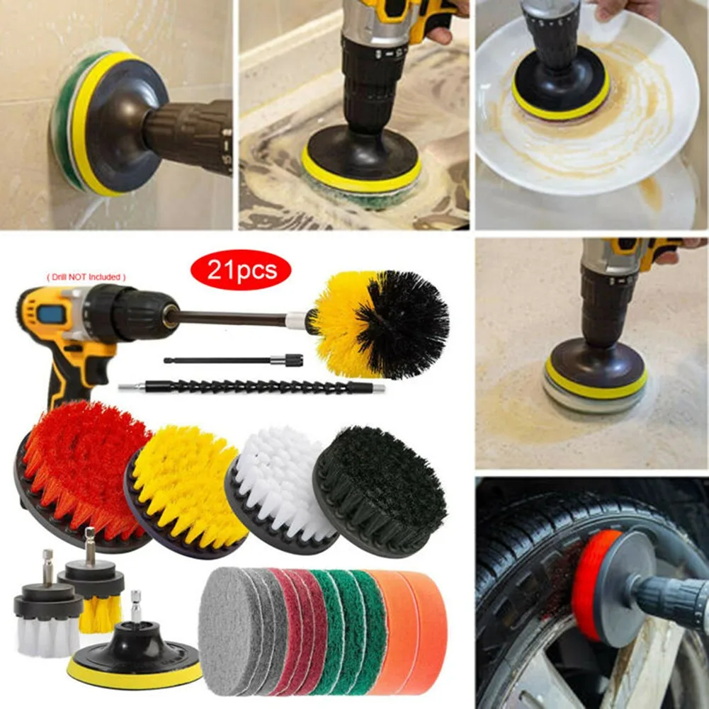 Drill Brush Attachment Set Power Scrubber Car Scrubbing Pads Cleaning Kit 21pcs Bathtub Cleaning Brushes Scrub Drill Car Clean
Drill Brush Attachment Set Power Scrubber Car Scrubbing Pads Cleaning Kit 21pcs Bathtub Cleaning Brushes Scrub Drill Car Clean