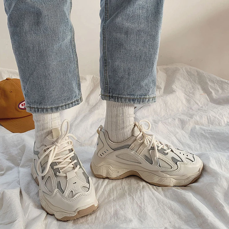 2021 Spring Casual Women Sport Shoes Comfortable Thick Sole Lace Up Vulcanize Shoes Woman Fashion Mesh Platform Sneakers
2021 Spring Casual Women Sport Shoes Comfortable Thick Sole Lace Up Vulcanize Shoes Woman Fashion Mesh Platform Sneakers