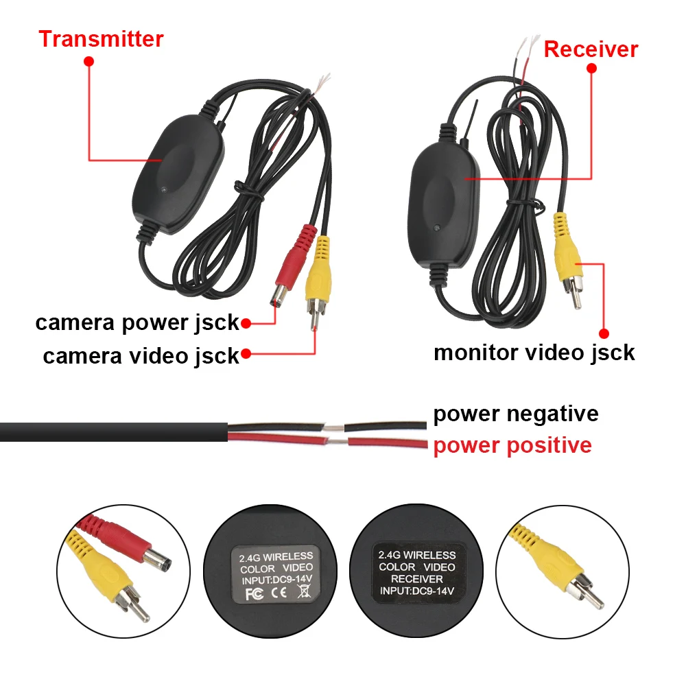 LEEPEE For Car Rear View Camera and DVD Monitor Screen Reverse Backup Rearview Cam Video Transmitter Receiver Kit 2.4G Wireless
LEEPEE For Car Rear View Camera and DVD Monitor Screen Reverse Backup Rearview Cam Video Transmitter Receiver Kit 2.4G Wireless