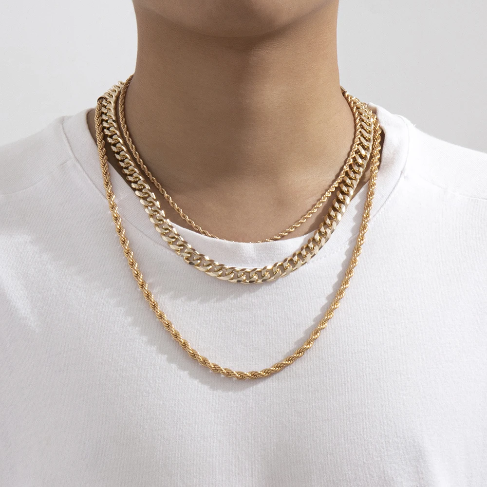 Ingemark 3Pcs/Set Layered Clavicle Chain Necklace for Women Men Punk Choker Collier Femme 2021 Gothic Grunge Aesthetic Jewelry 
Ingemark 3Pcs/Set Layered Clavicle Chain Necklace for Women Men Punk Choker Collier Femme 2021 Gothic Grunge Aesthetic Jewelry