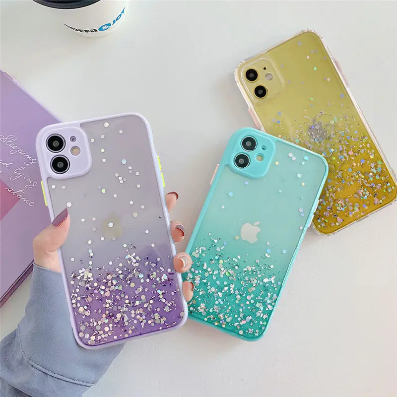 Блестящий чехол для телефона iPhone 11 11Pro Max XR XS X 7 8 Plus защитный камеры SE 2020|Бамперы| |