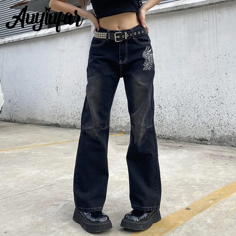 Auyiufar Grunge Fairycore Wing Printing Jeans Pants Urban High Waist Streetwear Casual Trousers 90s Aesthetic Straight Leg Pants
Auyiufar Grunge Fairycore Wing Printing Jeans Pants Urban High Waist Streetwear Casual Trousers 90s Aesthetic Straight Leg Pants