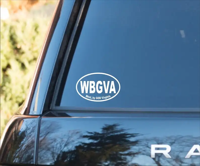 Черно-белая виниловая наклейка WBGVA Стикеры для резки модная на заднее стекло