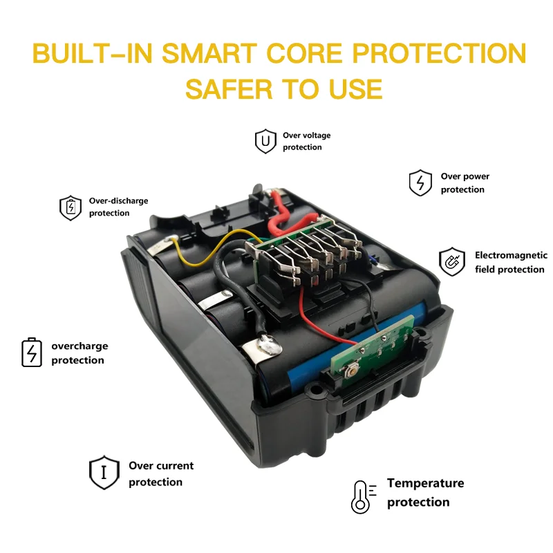Сменный аккумулятор 20 в 6 0 Ач электроинструмент для DeWalt XR MAX DCB206 DCB200 DCB203 DCB205 DCB204