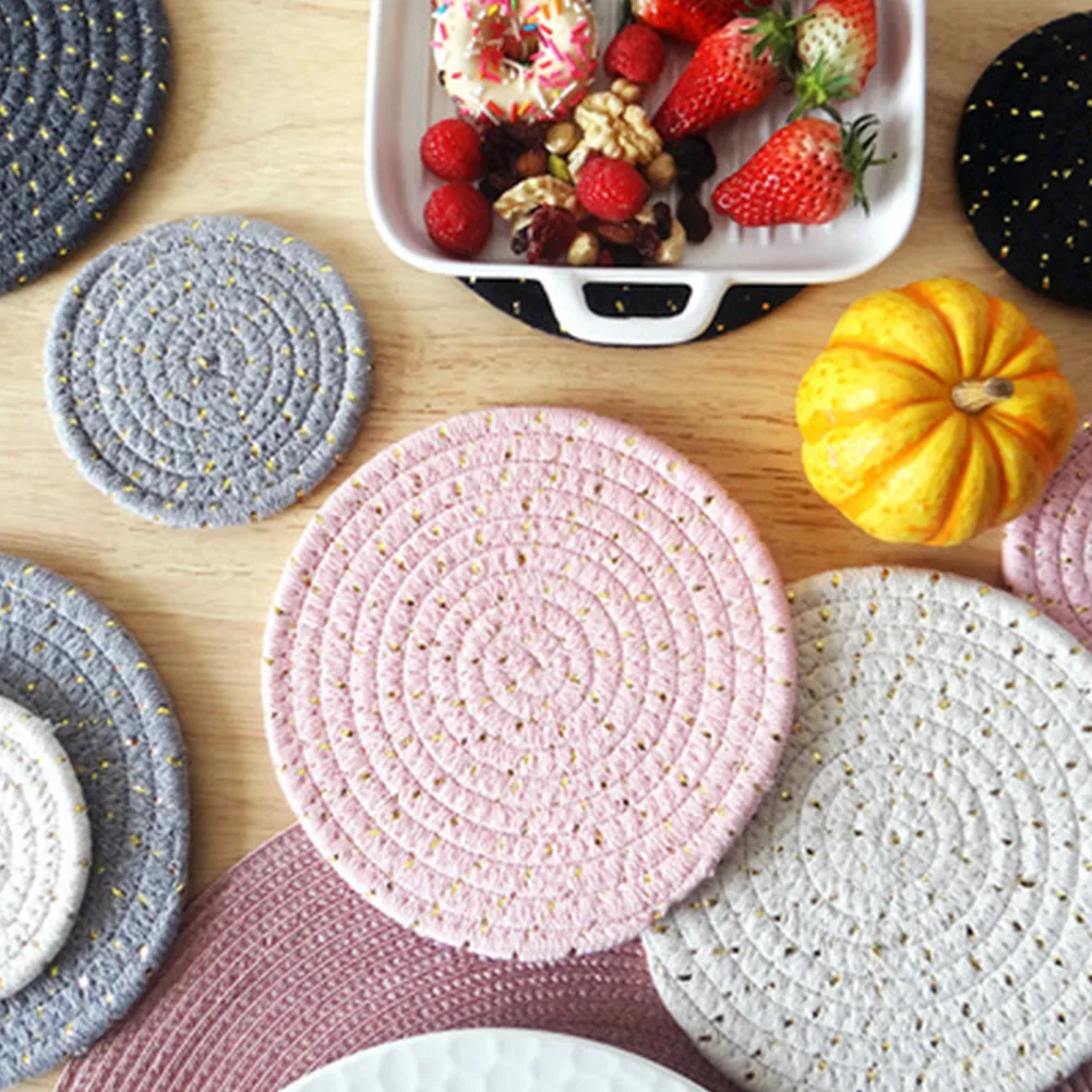 Kitchen Creative Cotton Braid Coaster Handmade Macrame Cup Cushion Non-slip Cup Mat Table Decoration Pads Kitchen Accessories
Kitchen Creative Cotton Braid Coaster Handmade Macrame Cup Cushion Non-slip Cup Mat Table Decoration Pads Kitchen Accessories