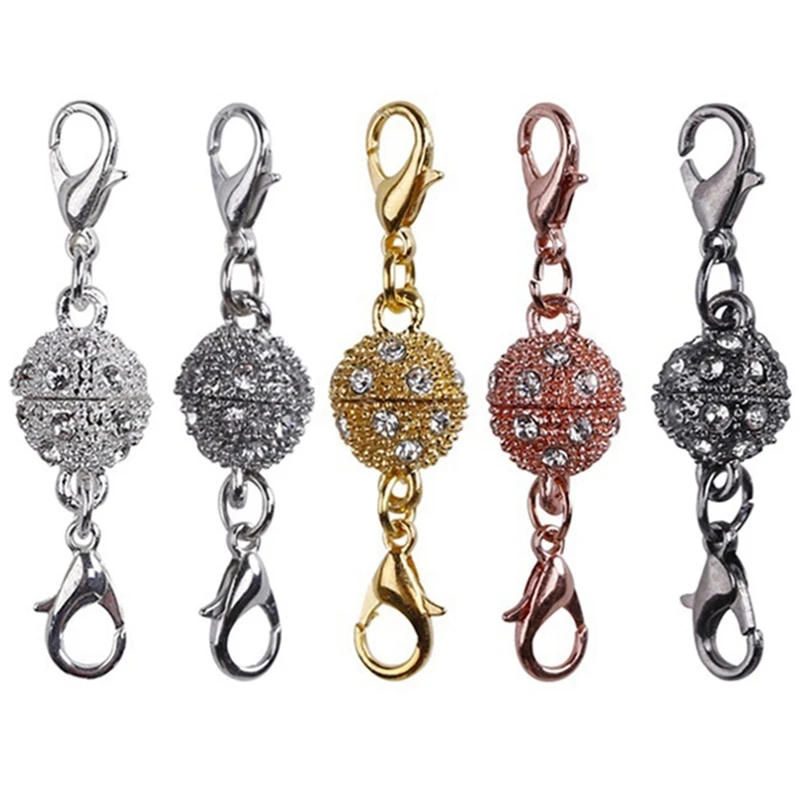 10 Pieces For Magnetic Lobster Clasp, Jewelry Clasp, Rhinestone Clasp For Jewelry Making Extender (Ball Type)
10 Pieces For Magnetic Lobster Clasp, Jewelry Clasp, Rhinestone Clasp For Jewelry Making Extender (Ball Type)