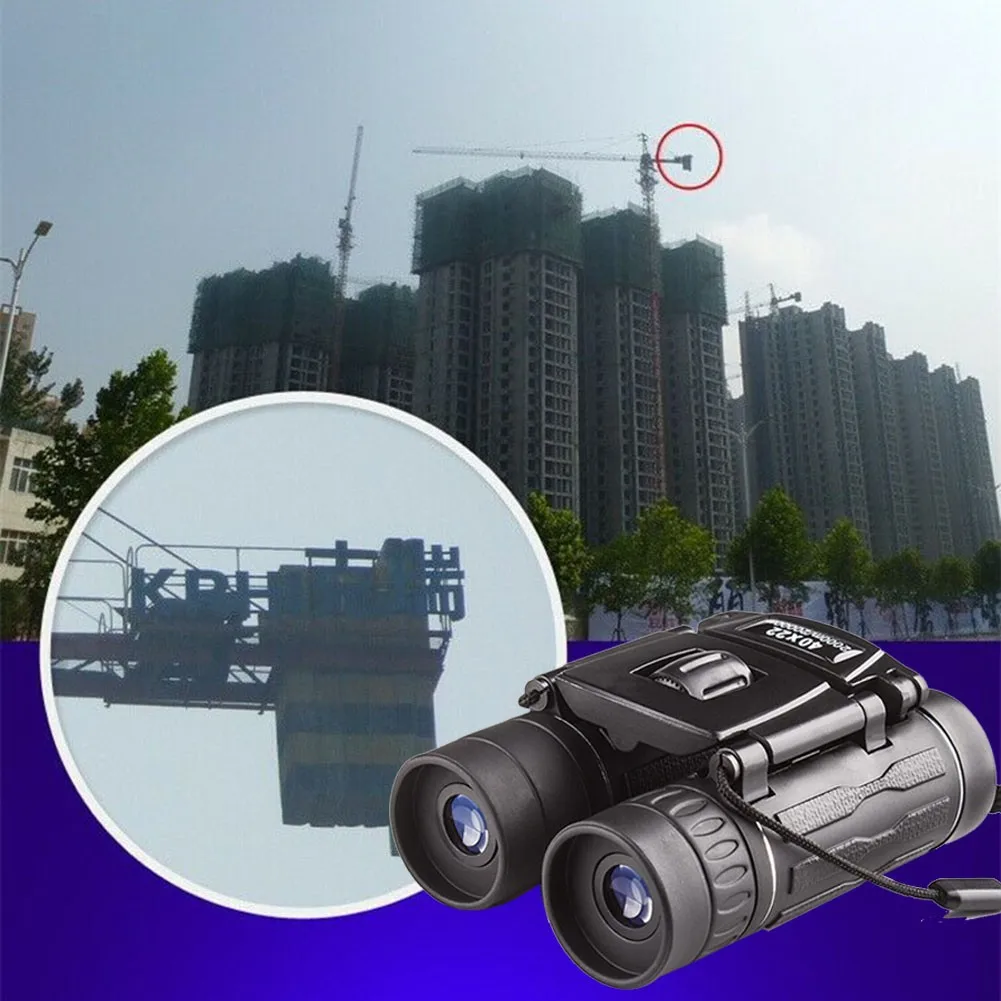 40x22 HD Powerful Binoculars 2000M Long Range Folding Mini Telescope BAK4 FMC Waterproof Outdoor Camping Hunting Telescope
40x22 HD Powerful Binoculars 2000M Long Range Folding Mini Telescope BAK4 FMC Waterproof Outdoor Camping Hunting Telescope