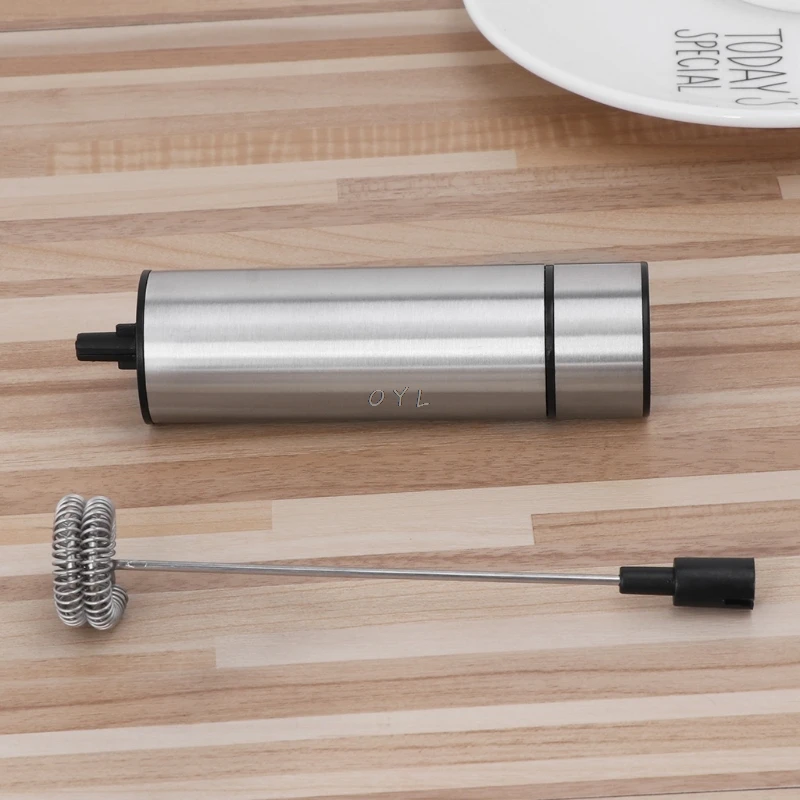 Powerful Electric Milk Frother With 2pcs Stainless Steel Handheld Spring Whisk Foam Maker for Coffee Kitchen Appliance
Powerful Electric Milk Frother With 2pcs Stainless Steel Handheld Spring Whisk Foam Maker for Coffee Kitchen Appliance