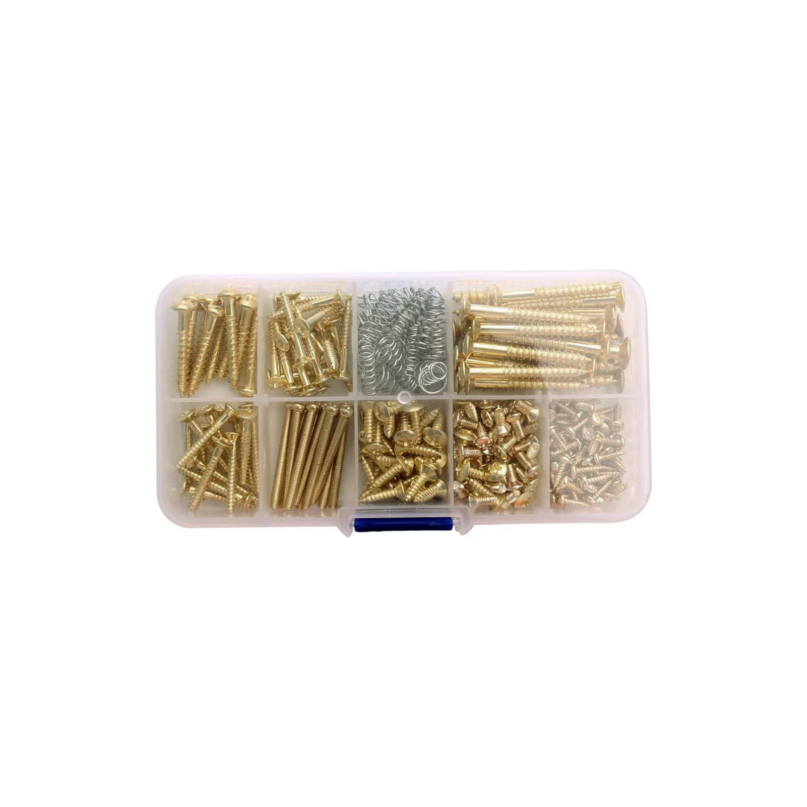 226pcs Metal With Springs Repair Tool Gold Guitar Screw Kit Pickguard Practical Assortment Portable For Pickup 9 Types Tuner
226pcs Metal With Springs Repair Tool Gold Guitar Screw Kit Pickguard Practical Assortment Portable For Pickup 9 Types Tuner