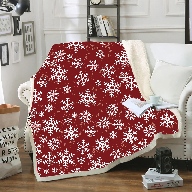 Snowflake Throw Blanket Sherpa Fleece Soft Warm Winter Red Blankets Xmas Christmas Gift Plush Bedspreads For Beds Sofa Car Cover
Snowflake Throw Blanket Sherpa Fleece Soft Warm Winter Red Blankets Xmas Christmas Gift Plush Bedspreads For Beds Sofa Car Cover