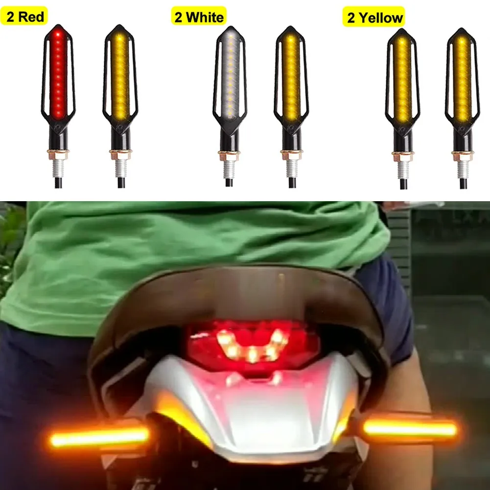 Multifunction 3 In 1 Motorcycle Turn Signal Front White Daytime Running Light Rear Red Brake Light Strobe Lights Up Constantly
Multifunction 3 In 1 Motorcycle Turn Signal Front White Daytime Running Light Rear Red Brake Light Strobe Lights Up Constantly