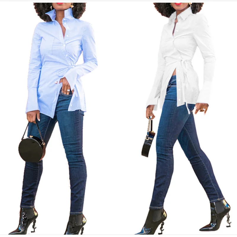 Korean Chic French Shirt Simple Lapel Personality Irregular Design Lace Up Waist Long Sleeve Shirt Blouse Women
Korean Chic French Shirt Simple Lapel Personality Irregular Design Lace Up Waist Long Sleeve Shirt Blouse Women