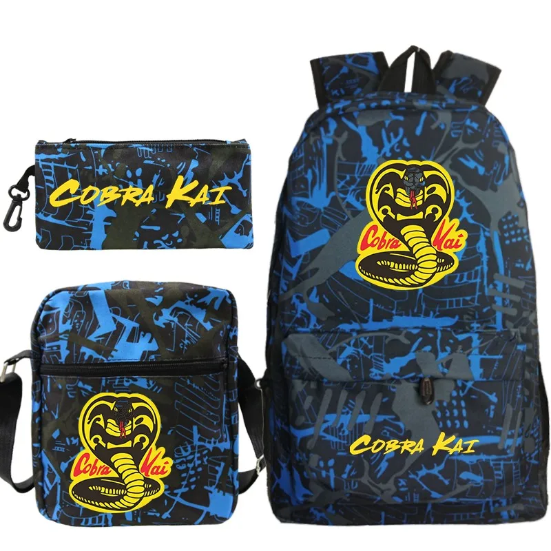 Cobra Kai Backpack 3Pcs Set Students School Bags Children Rucksack Anime Bagpacks for Girls Boys Teens Unisex Travel Knapsack
Cobra Kai Backpack 3Pcs Set Students School Bags Children Rucksack Anime Bagpacks for Girls Boys Teens Unisex Travel Knapsack