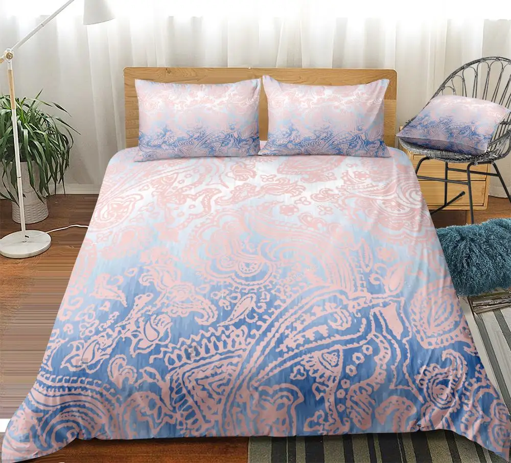 Paisley Bedding Set Pink Floral Duvet Cover Set Boho Bedspread Bohemian Microfiber Beds Set Dropshiper
Paisley Bedding Set Pink Floral Duvet Cover Set Boho Bedspread Bohemian Microfiber Beds Set Dropshiper
