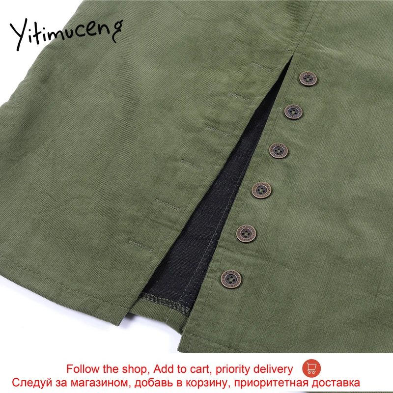 Yitimuceng Vintage Pockets Button Up Skirt Women High Waist Mini Straight Solid Green 2021 Summer Fashion New Skirts Hot Sale
Yitimuceng Vintage Pockets Button Up Skirt Women High Waist Mini Straight Solid Green 2021 Summer Fashion New Skirts Hot Sale